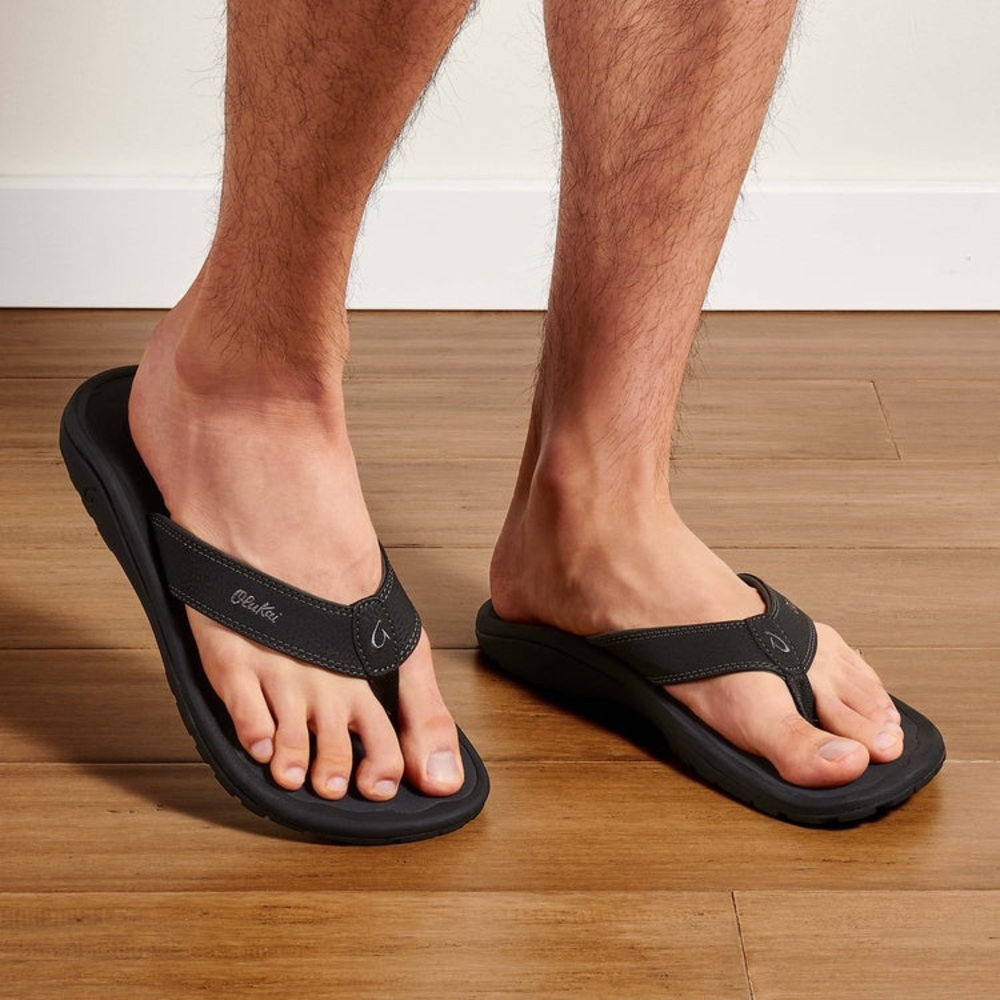 Olukai Ohana Men’s Beach Sandals-black